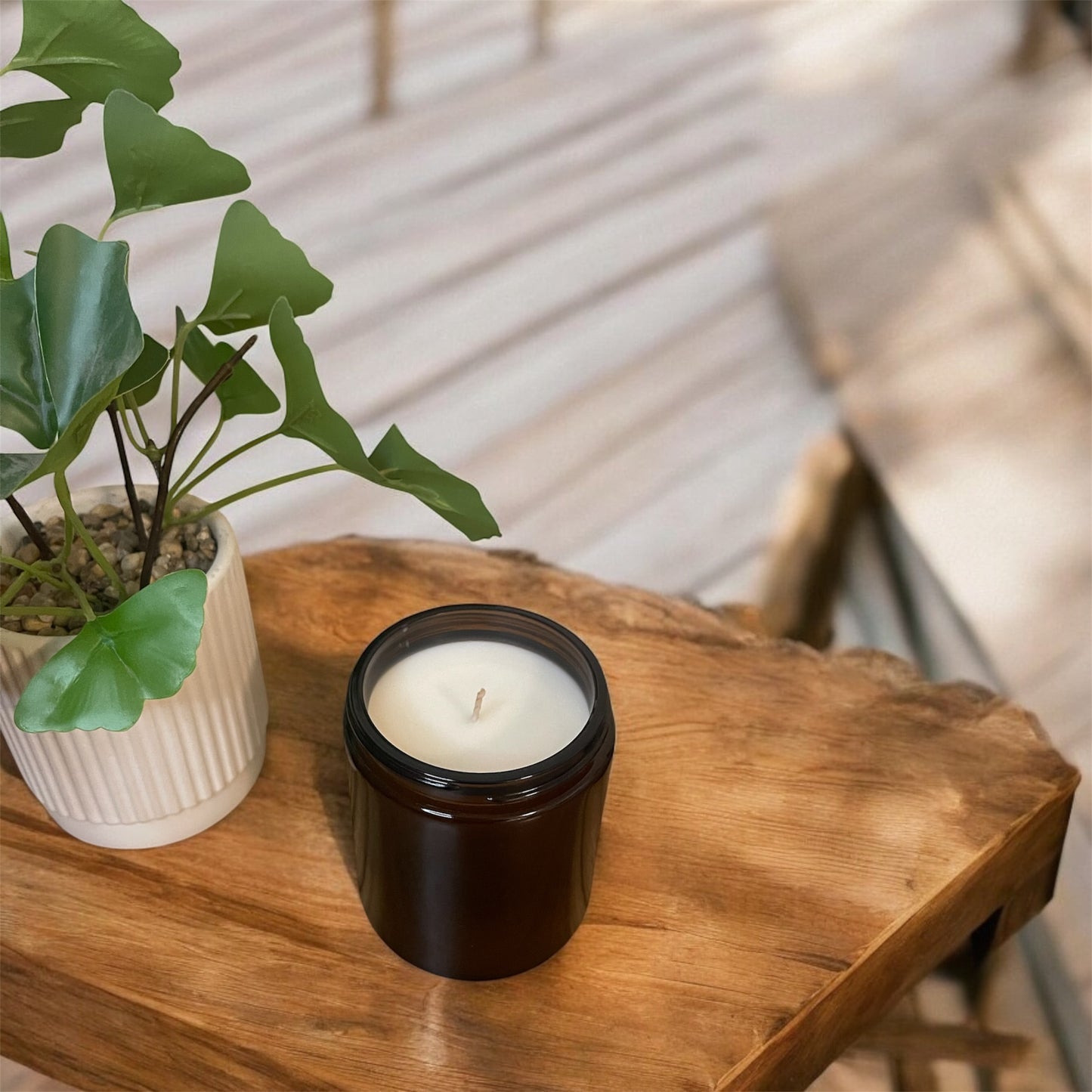 Amber 200ML candle - Lemongrass & Persian lime