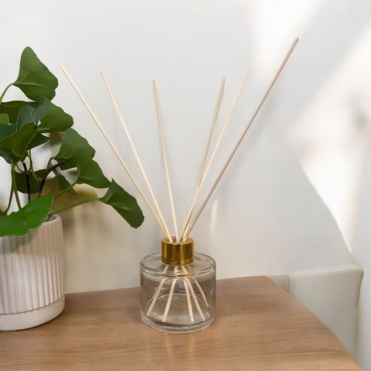 Clear round 100ML reed diffuser