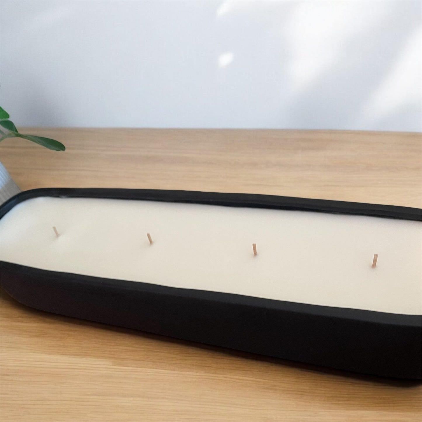 XXL black baguette candle 2L