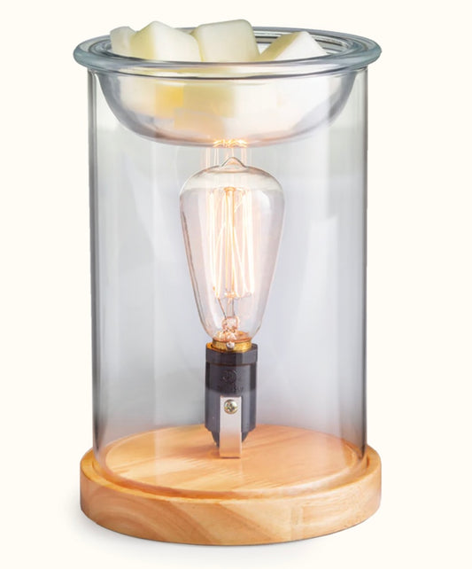 Wood & glass melt warmer