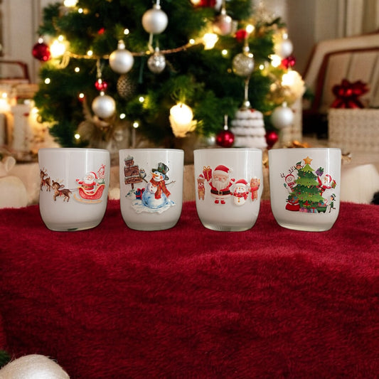 Christmas candle set of 4