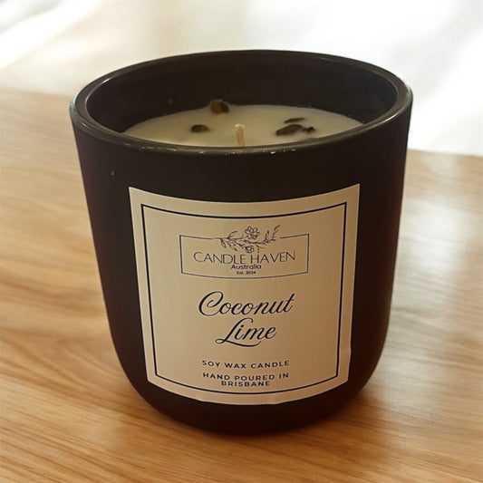 300ML black mum candle - Coconut lime