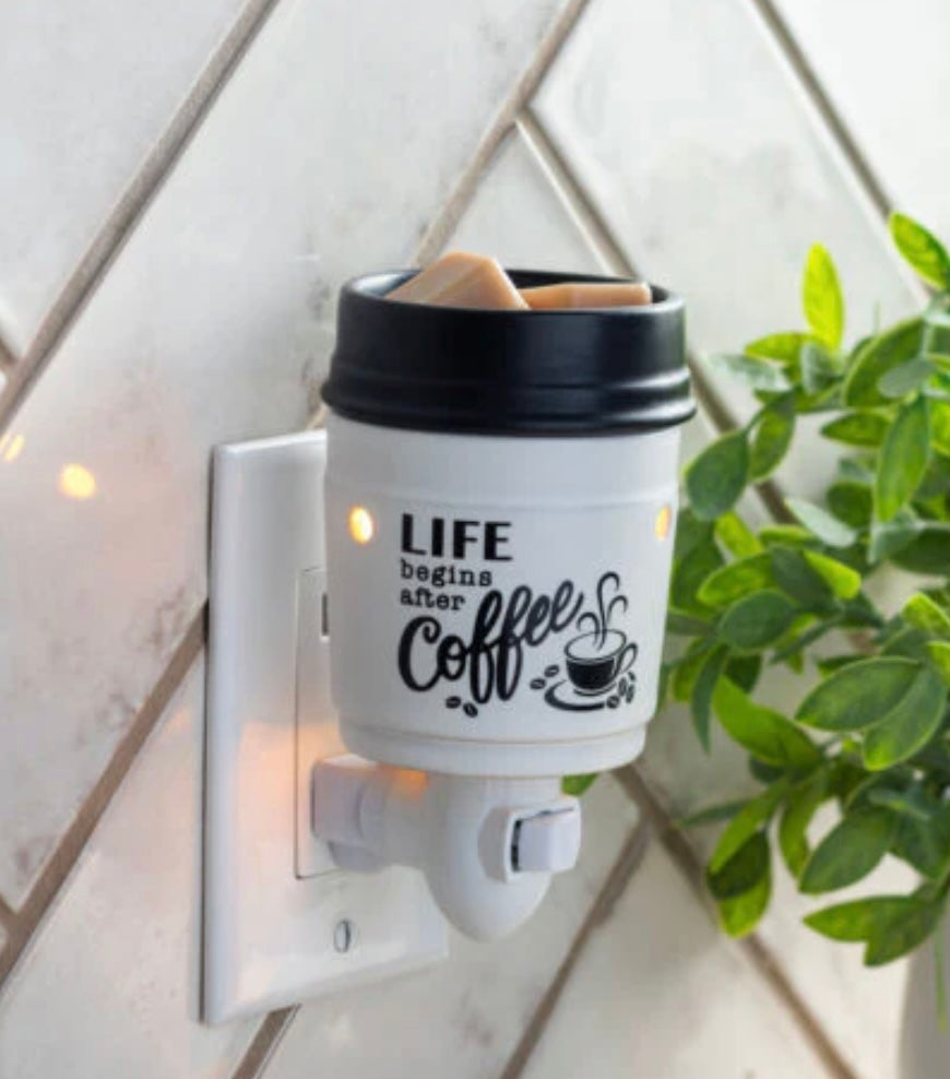 Coffee plug in warmer