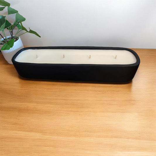 XXL black baguette candle 2L